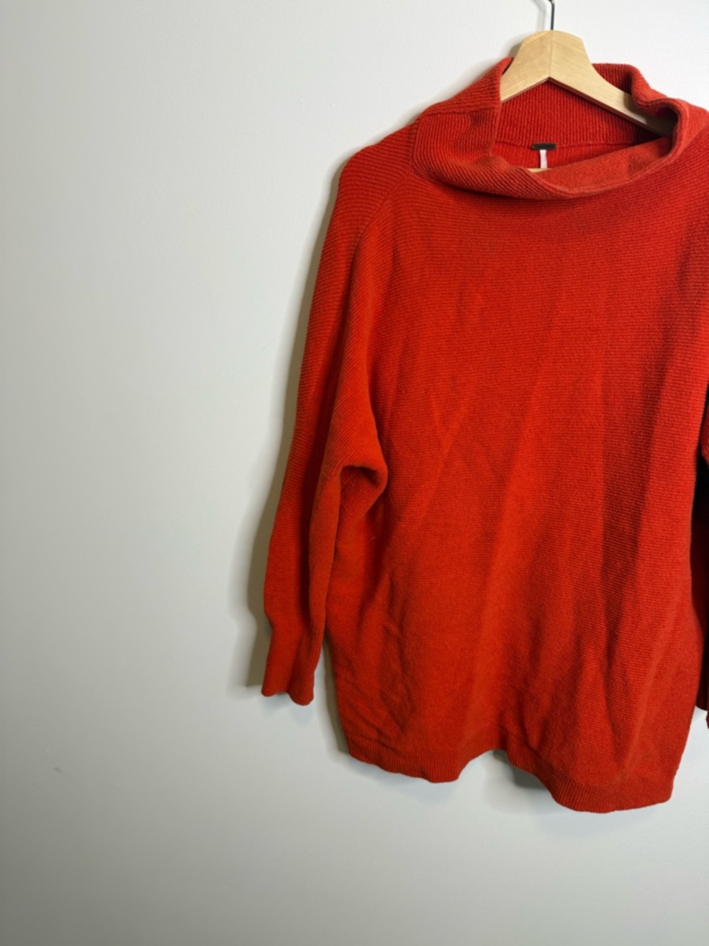 Free People Ottoman Slouchy Tunic orange red size medium - Picture 2 of 7